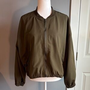 Lulu’s Olive Green Women's Bomber Jacket Unlined